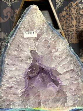 Amethyst crystal cathedral display piece